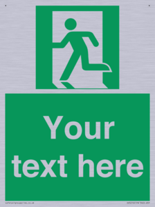 Custom Emergency Exit Left Sign